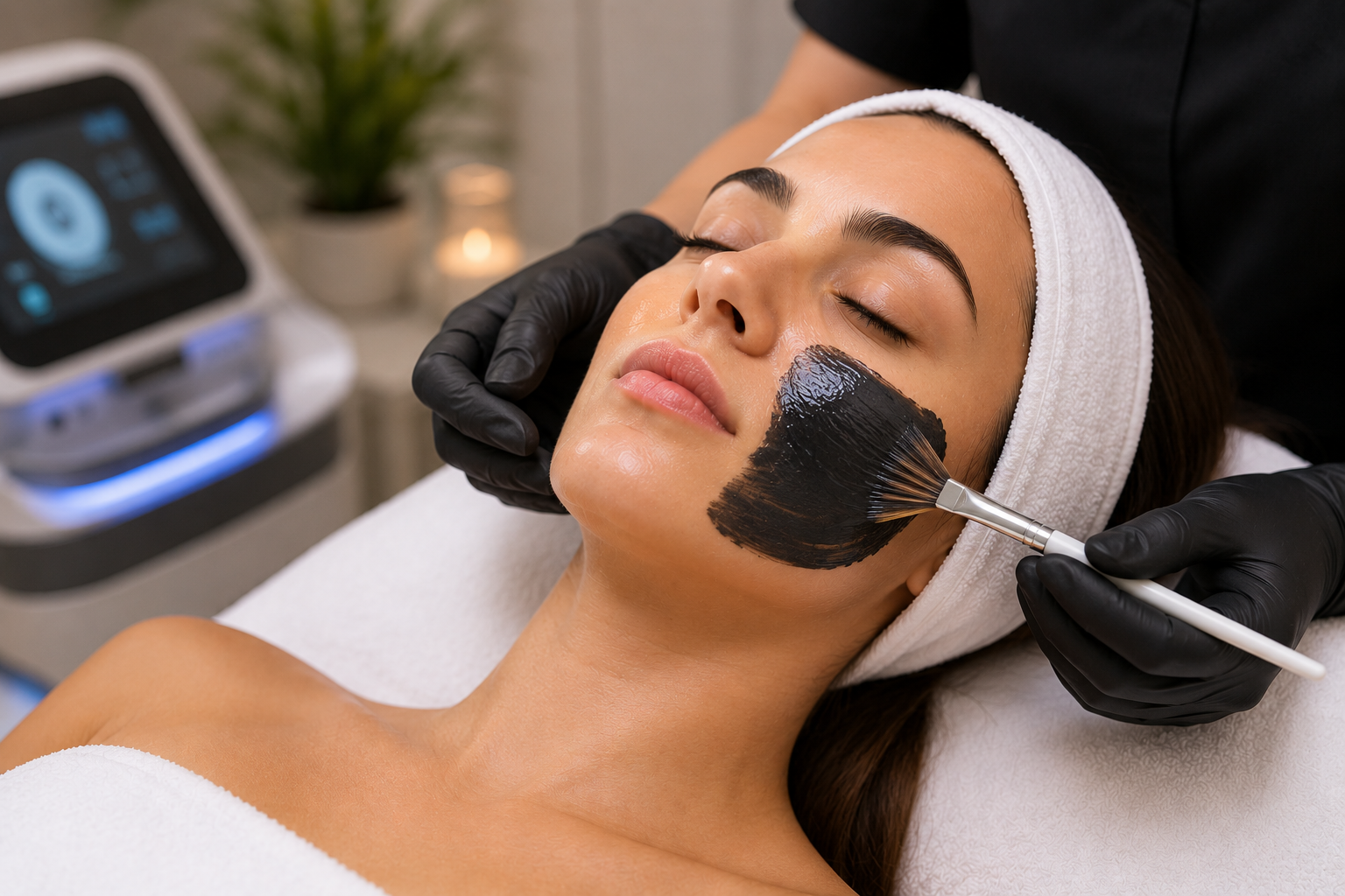 Tratamiento de carbon peel para una peil saludable y luminosa