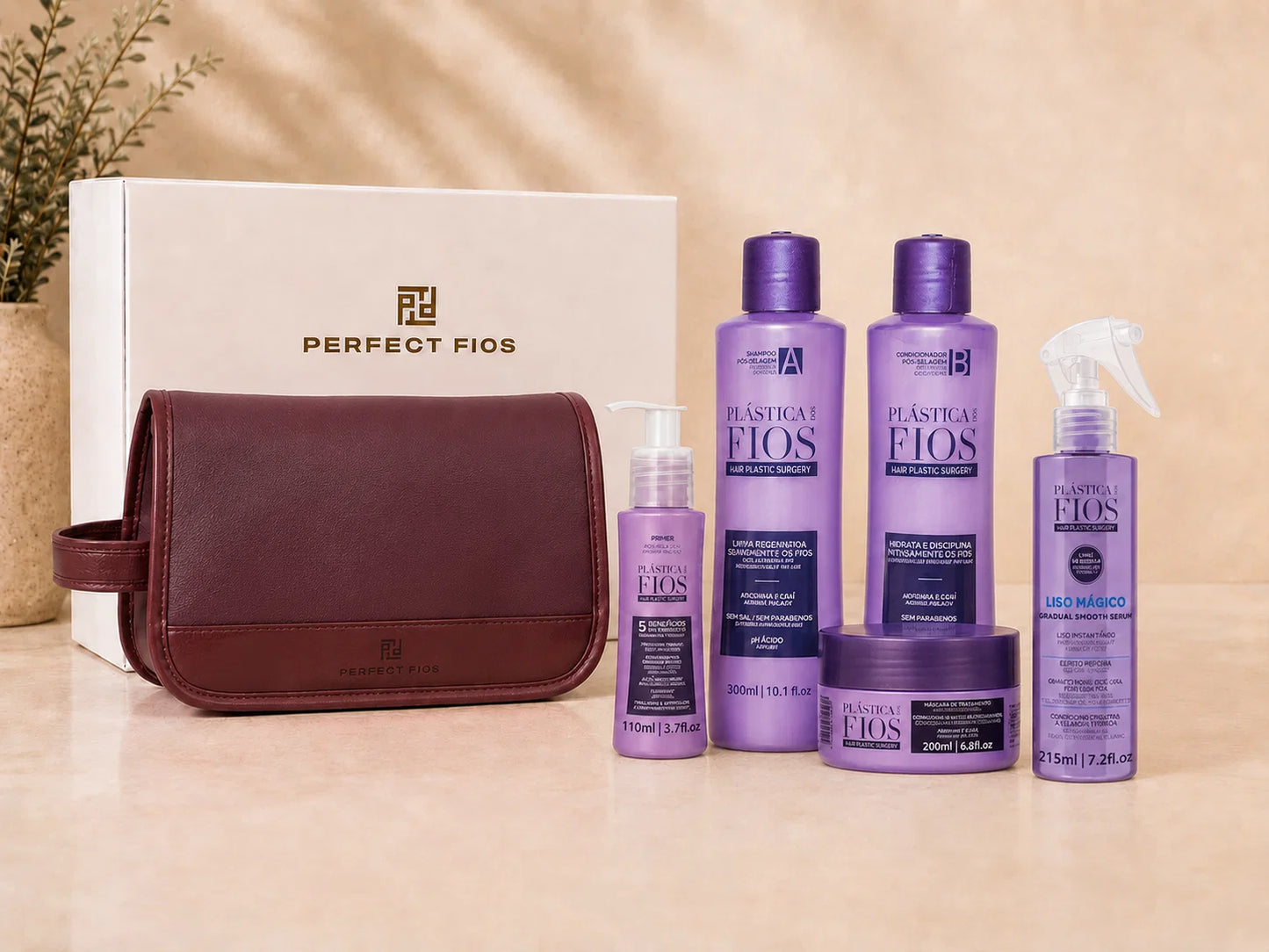 Plastica Dos Fios Home Care Kit + Beauty Bag