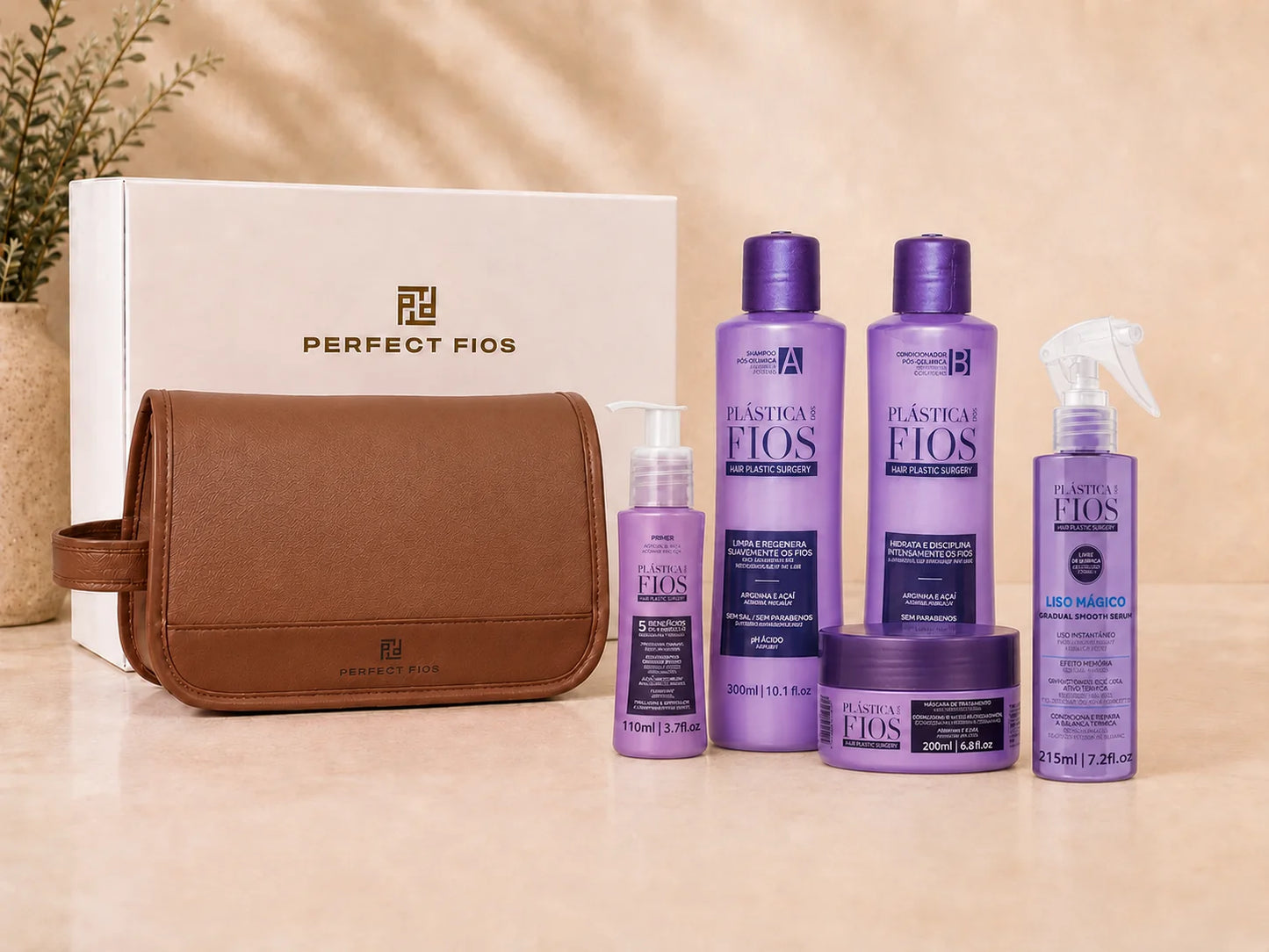 Plastica Dos Fios Home Care Kit + Beauty Bag