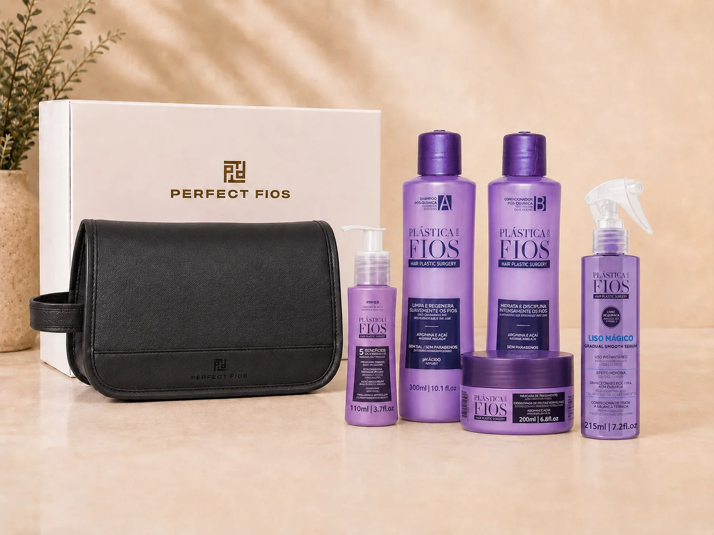 Plastica Dos Fios Home Care Kit + Beauty Bag