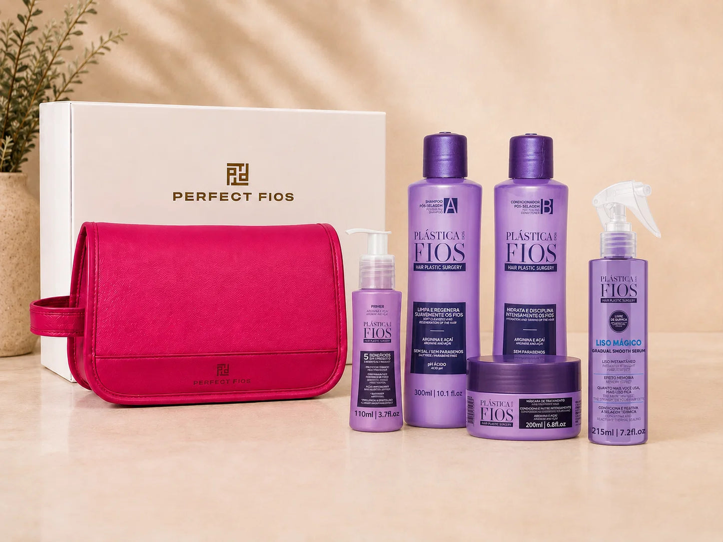Plastica Dos Fios Home Care Kit + Beauty Bag