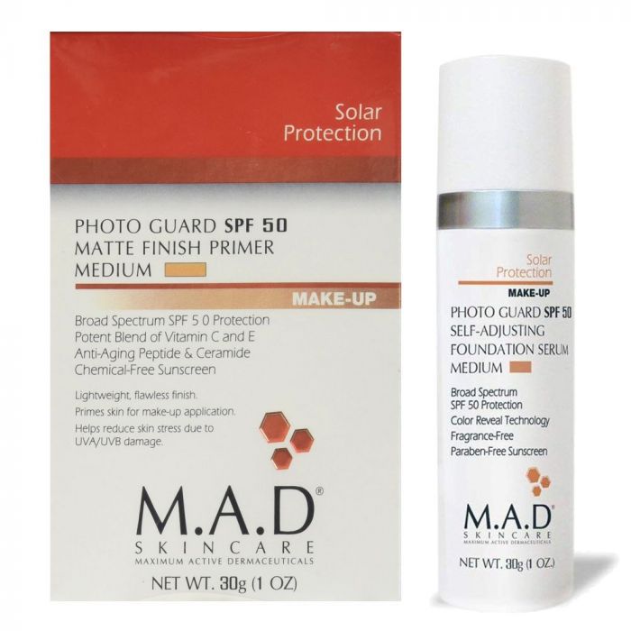 MAD Photo Guard SPF 50 Self-Adjusting Foundation Serum- MEDIUM